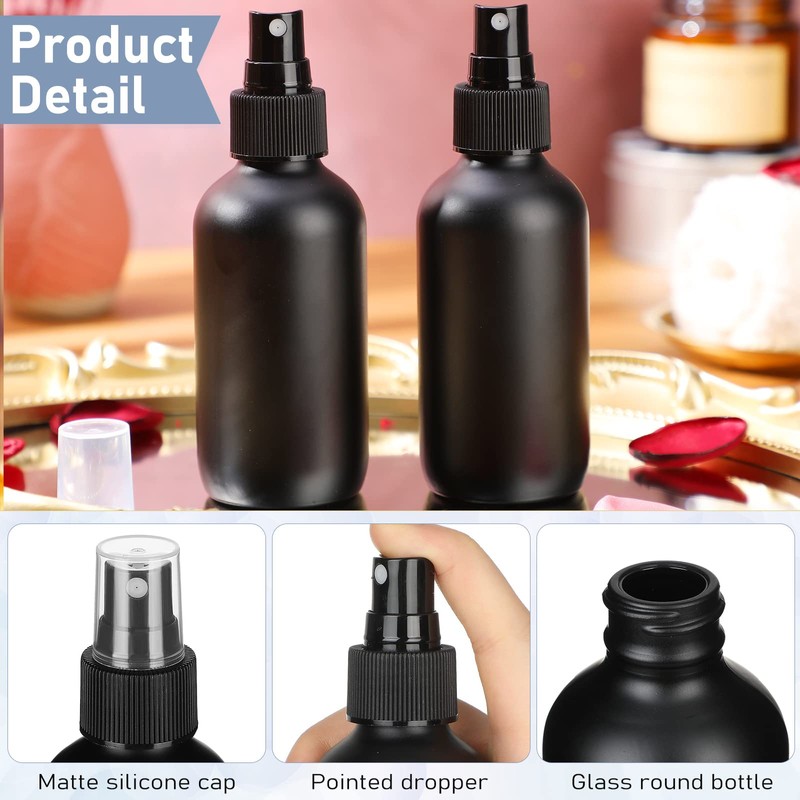 Nuogo 50 Pieces Mini Glass Spray Bottles Bulk 4 Oz