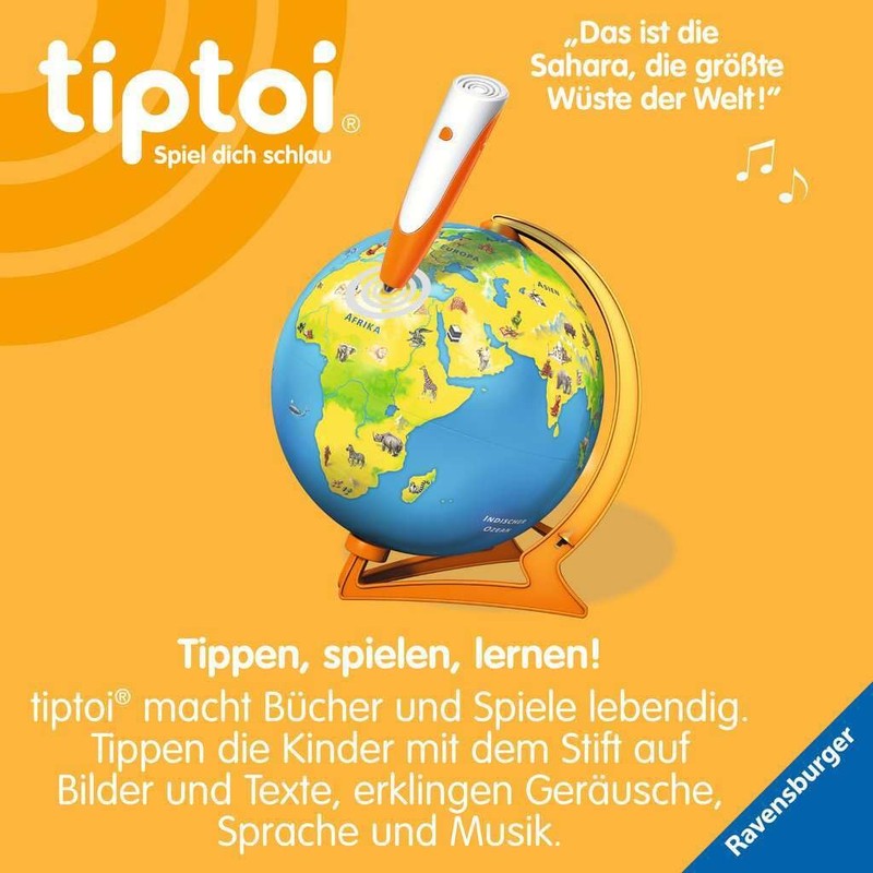 Ravensburger tiptoi® 00115 - My interactive junior globe - children's
