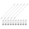 sourcing map 5pcs Double Ended Stud Screws, M3x180mm 304 Stainless