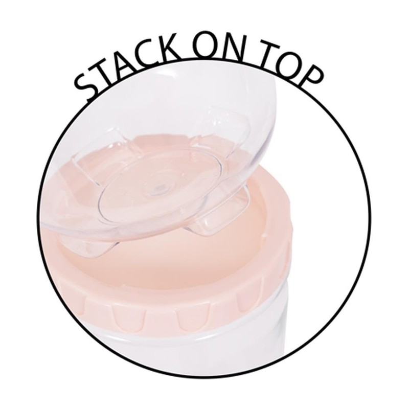 YöL Pack of 2 2200ml Stackable Dry Food Storage Canisters