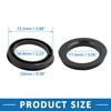 A ABSOPRO Hub Centric Rings 73.1 to 56.6mm Plastic Black