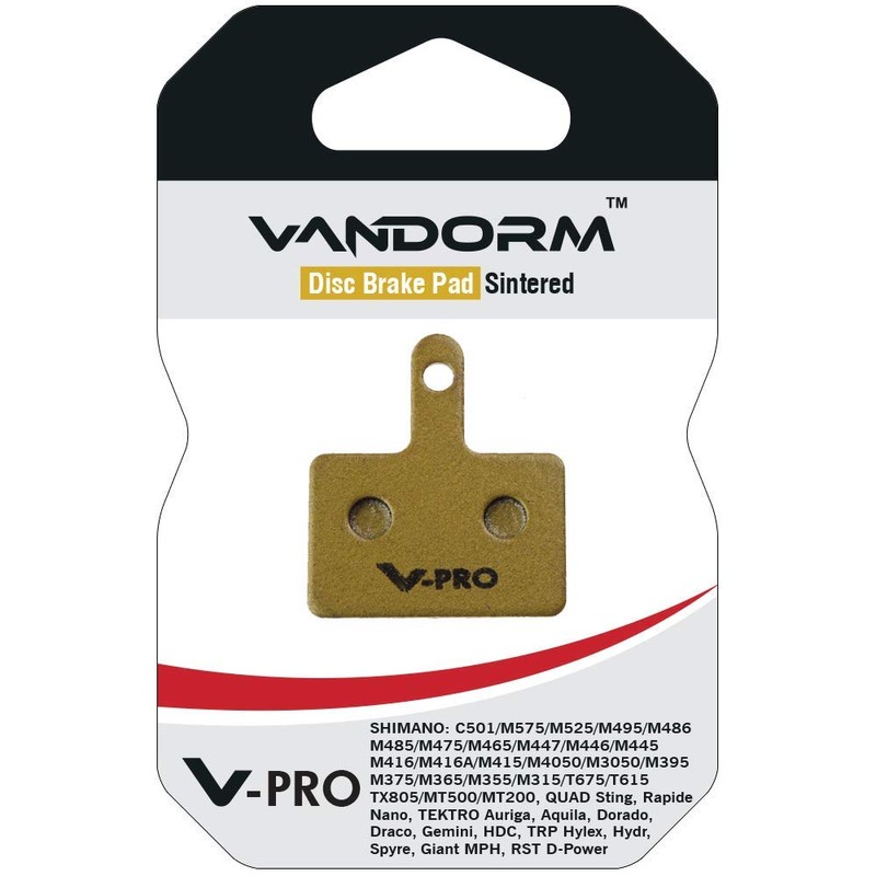 VandormPRO - Shimano B01S Pad Variant - SINTERED COMPOUND GOLD