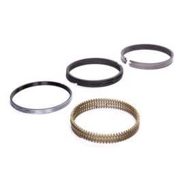 Hastings Piston Rings, 4.005 in Bore, 1.5 x 1.5 x 3.0 mm Thick, Standard Tension, Plasma Moly, 8 Cylinder, Kit