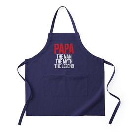 CafePress Papa, The Man, The Myth, The Legend Apron (Dark) Kitchen Apron with Pockets, Grilling Apron, Baking Apron