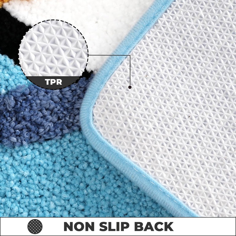 Loismood Ultra Absorbent Bath Mat Non Slip and Machine Wash