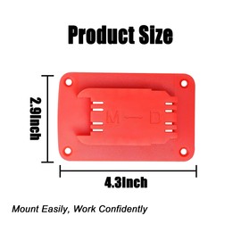 Tool Holders for Milwaukee M18 18V Tool Drill Driver, Wall Mount Drill Holder with 56 Screws (14 Packs, w/56 Screws, No Tools)