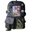 YFDSXKMZ Minecrafft Rucksack Set mit 8 Abzeichen & 59 Aufklebern,Creeper
