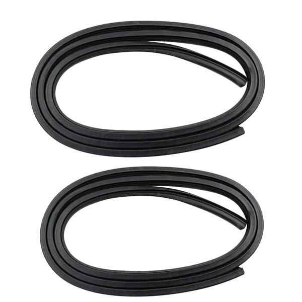 TRQ Door Weatherstrip Seal Kit Rear Driver & Passenger Side