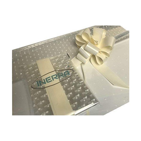 INERRA Gift/Hamper Wrapping Kit - 2 Metres White Dot Film