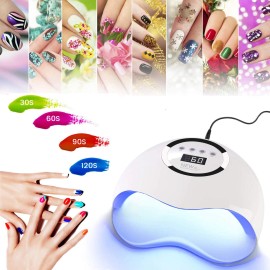 Unbranded 72W UV LED Nail Lamp Professional Nail Dryer Light Gel Based Polishes Machine