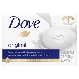 Dove White Travel Size Bar Soap With Moisturizing Cream 2.6 oz (Pack of 7)