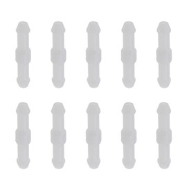 ECSiNG 10 Stück 4mm Universal Auto Scheibenwaschanlage Wischerschlauchanschluss 2 Wege I Typ Windschutzscheibenwischer Adapter Weiß