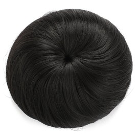 Onedor Synthetic Fiber Hair Extension Chignon Donut Bun Wig Hairpiece (2# - Darkest Brown)