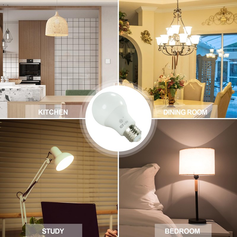 GT-Lite 100W Equivalent LED 3 Way Light Bulbs 6 Pack,3500K