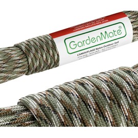GardenMate® Professional Nylon Outdoor Rope I 31m Long, 4 mm Thick I Different Colours | Paracord 550 | Kernmantle Rope Made of 7 Core Threads of Tear-Resistant Nylon