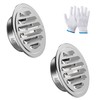 Stainless Steel Soffit Vents 4 Inch, HG Power Round Vent