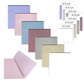 Transparent Sticky Notes - 350 Sheets 3x3 inch Clear Sticky Notes Pads, Bible Sticky Notes with 7 Colors, Planner Accessories, Translucent Sticky Notes Pads (A)