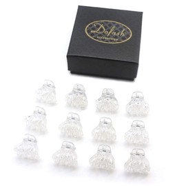 Dofash 12Pcs 2CM/0.79IN Hair Claw Clips Plastic Hair Claws Cute Claw Clips Octopus Hair Grips Hair Accessories for Women Girls (Transparent/Clear)