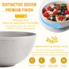 Homienly Wheat Straw Bowls with Unique Texture Design, 40 OZ