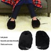 USB Heating Shoes Men Women Washable Outdoor Soft Plush Electric