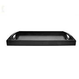 Rectangle Wood Serving Tray with Handles Portable Tea Tray for Living Room Restaurants Supplies