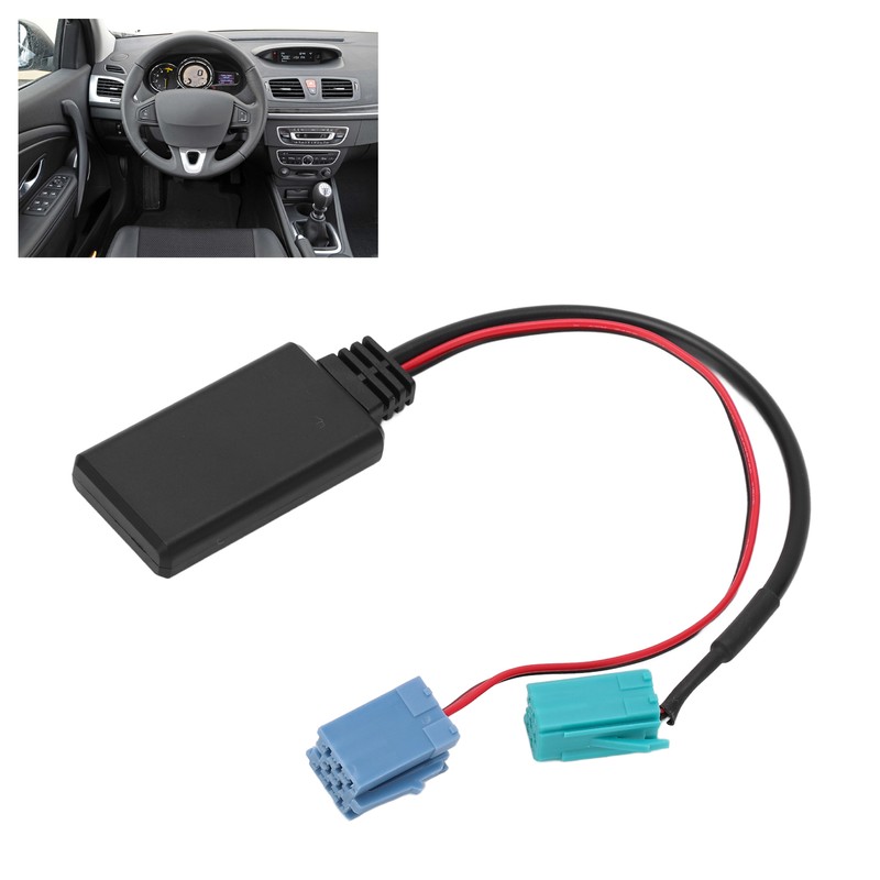 Car Bluetooth Audio Cable Adapter Replacement for Clio Kangoo Megane