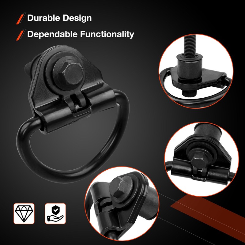 6PCS Cargo D-Hooks Compatible with 2015-2023 Ford Transit 150 250