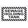 StickerTalk Sewage Holding Tank Vinyl Sticker, 3.5 inches by 2