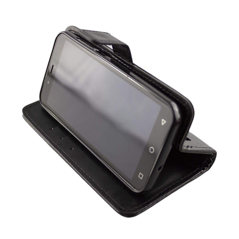 caseroxx Book-Style Case for PEAQ PSP 400, Faux Leather Case