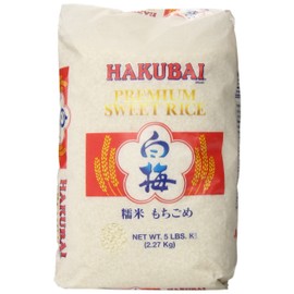 Hakubai Mochigome Sweet Rice, 5-Pound