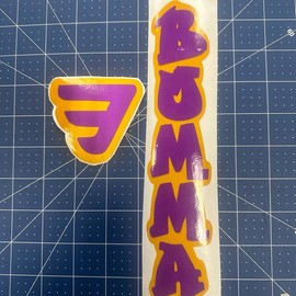 Mafia bike sticker kit - Color: Black and white