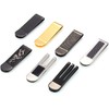 DonDon Men's Money Clip Stainless Steel Black Spider
