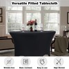 Zdada 6ft Round Stretch Table Cover Spandex Table Cloth Tight