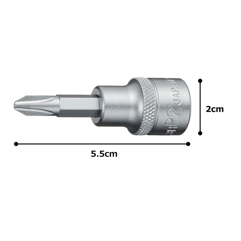 TONE Driver Bit Socket HP3H-P2 0.3 inch (9.5 mm) Drive