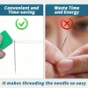 20pcs Automatic Needle Threader,Square Needle Threaders,Sewing Machine Needle Threader,Simple Needle