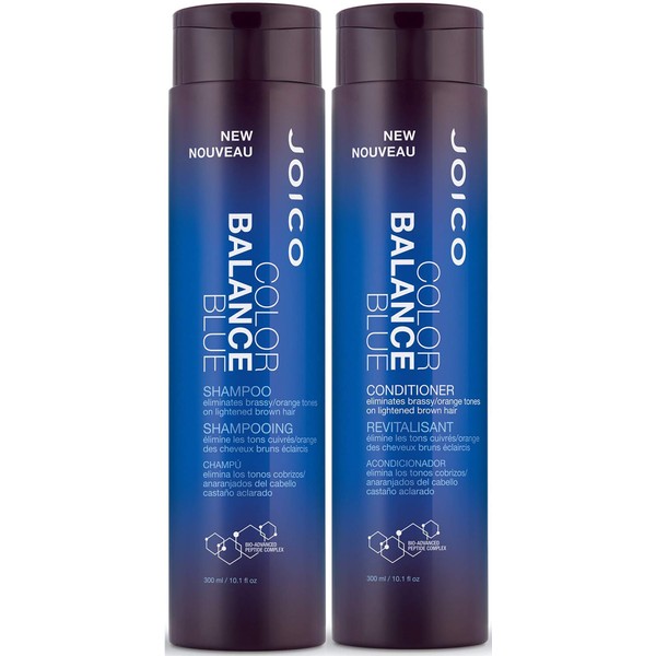 Joico Color Balance Blue Shampoo and Conditioner Set, 10.1 Fl Oz