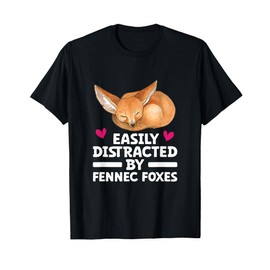 Fennec Fox Cute Fennic Foxes Fenec Animal Fox Lover T-Shirt