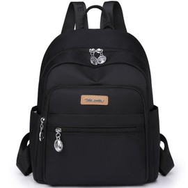 KESUDE Backpack Women's Small Backpack Bag Waterproof School Bag City Backpack Daypacks Nylon Casual Backpack Handbags Backpack School Backpack for Women Everyday School Travel Work, Black720