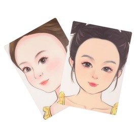 Baluue 2Pcs Reusable Face Painting Practice Board Colorful Makeup Templates for Easy to Use Drawing Tool for Events Parties and Creative Artistic Development