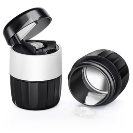 3-in-1 Pill Crusher for Tablets, Tablet Crusher Fine Powder with Stainless Steel Grinding Head, Pill Grinder with Storage Compartment for Tablets, Pill Crushers Splitters for Small and Tiny Pills
