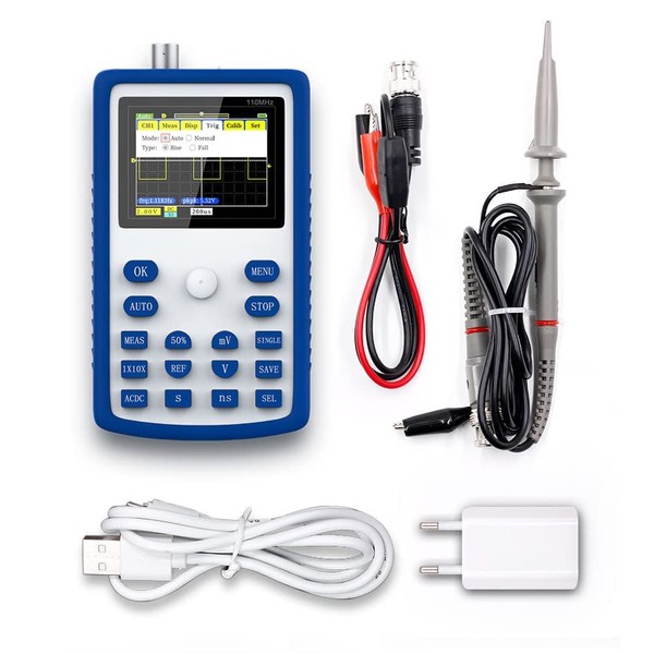 ANKONG 1C15 Digital Oscilloscope Handheld 500MS/s Sampling Rate 110MHz Analog