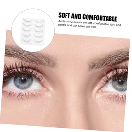 WOONEKY Natural Curl False Eyelashes 5 Pairs Easy Installation for Party Wedding Photography and Daily Makeup