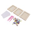 3Set DIY Wooden Picture Frame Making Kit Unfinished Solid Wood