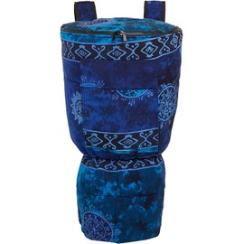X8 Drums & Percussion Celestial Bag Backpack Case for 14 in Djembe (X8-BG-Blue-XXL)