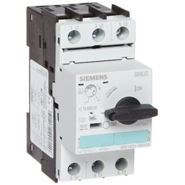Siemens 3RV1021-4BA10 Motor Starter Protector, Screw Connection, 3RV102 Frame Size, 14-20 FLA Adjustment Range, 260A Instantaneous Short Circuit Release, 65kA UL Short Circuit Breaking Capacity at 480VAC