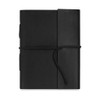Handmade Black Leather Journal Notebook with Unlined Paper, Vintage Leather