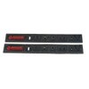 2X Allison Duramax Emblem Badge Matte Black/Red 3D Raised Strong