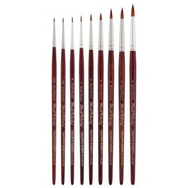 Creative Mark Mimik Kolinsky Watercolor Brush - # 5 Round - Short Handle Synthetic Paint Brush - Handmade in Germany - Synthetic Sable Paint Brushes for Professional Artists - Animal-Friendly