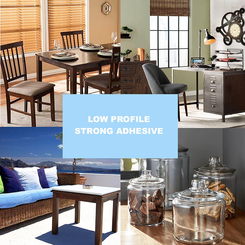 8 Pack - Brown Self Adhesive Square Furniture Felt Pad