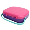 Bento Lunch Box ABS Separate Compartments with Buckle Handle Leakage